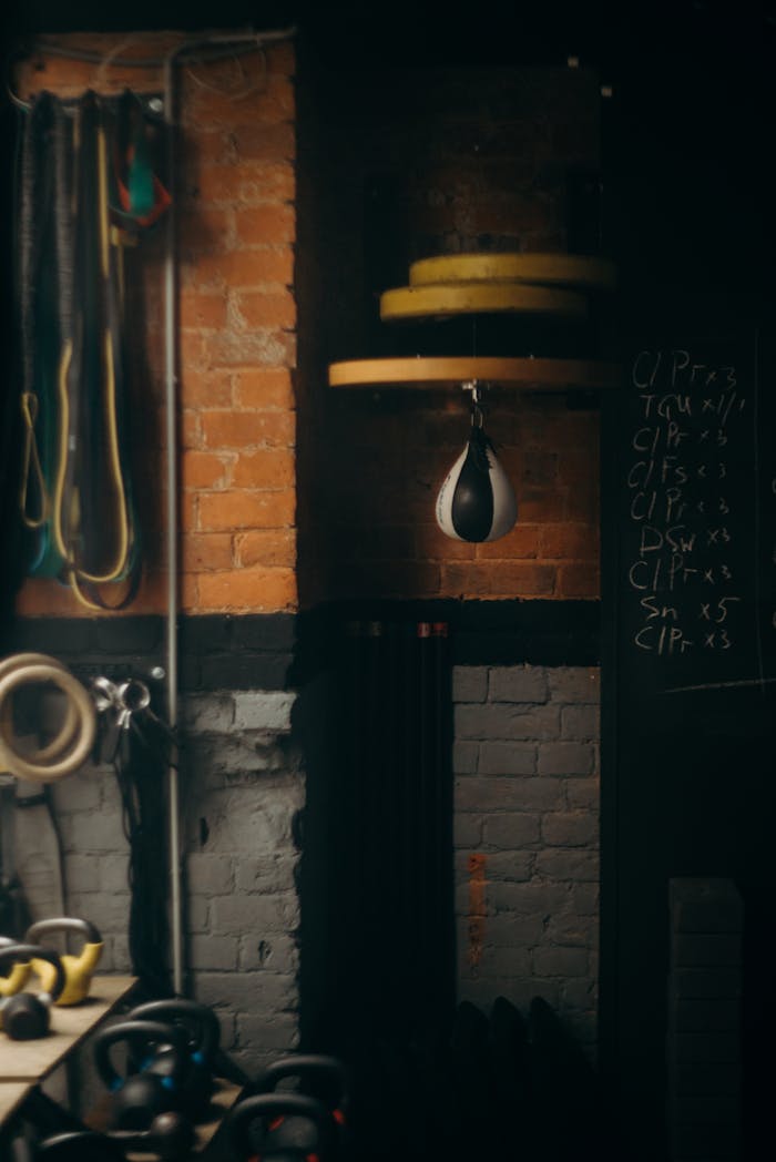 Black and Brown Fireplace With Brown Brick Wall